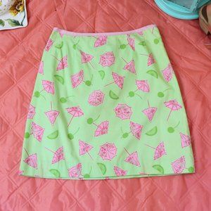 Vintage Lilly Pulitzer Singapore Sling Skirt